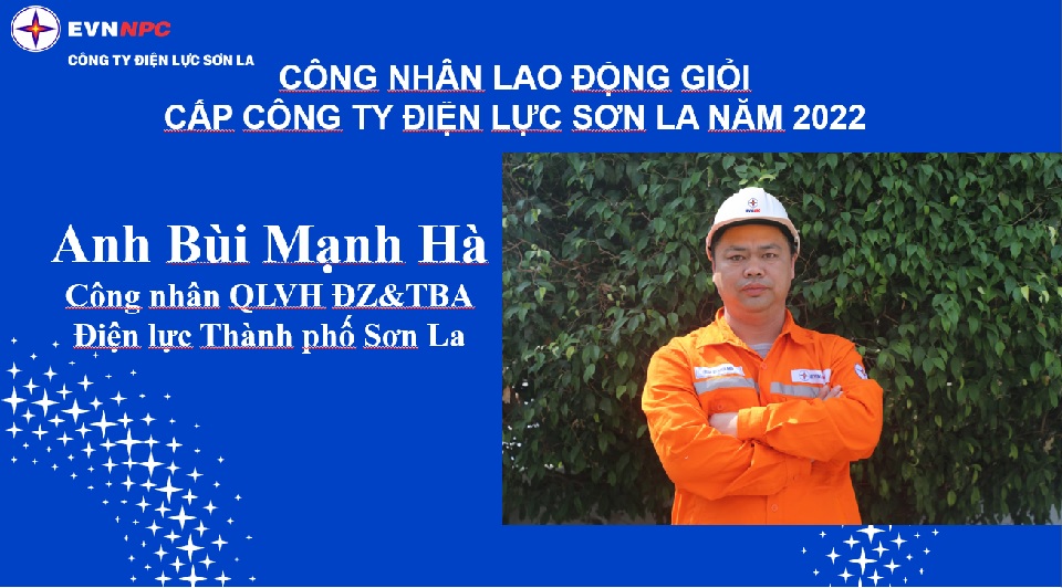 Người công nhân lao động giỏi của Điện lực Thành phố Sơn La 